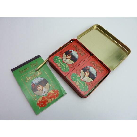Coca Cola Collectible vintage tin with playing cards - Picture 2 of 5